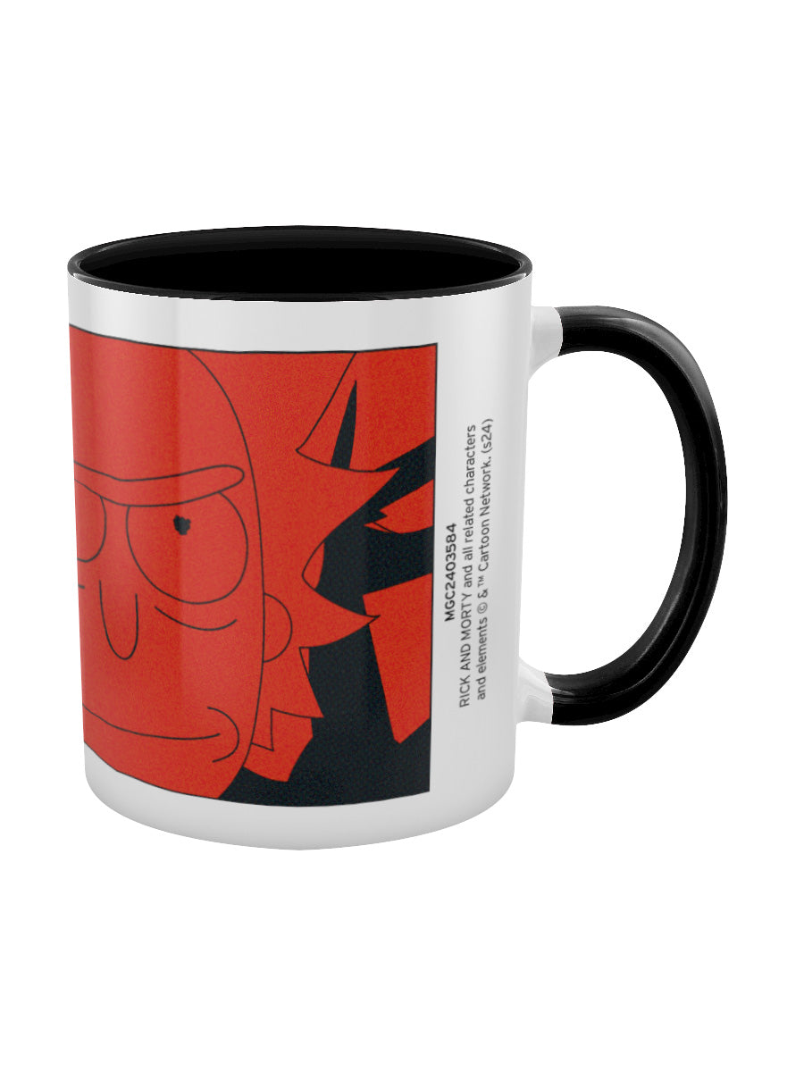 Rick And Morty Rick Sanchez Black Coloured Inner Mug