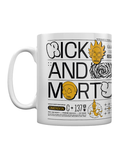 Rick And Morty Nobody Exists On Purpose White Mug