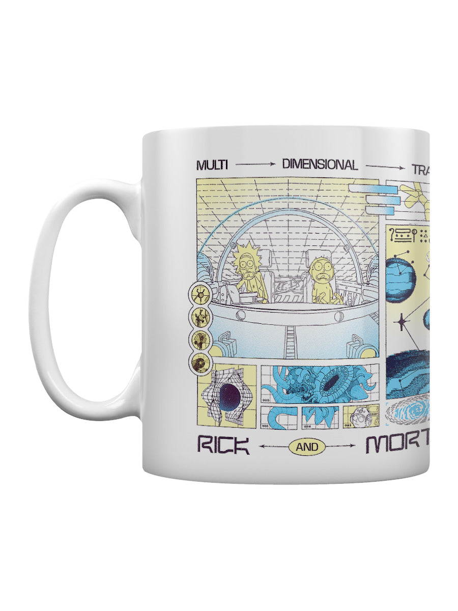 Rick And Morty Multi Dimensional Travel Mug