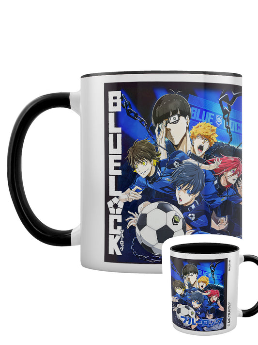 Blue Lock Chains Black Coloured Inner Mug