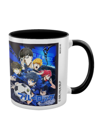 Blue Lock Chains Black Coloured Inner Mug