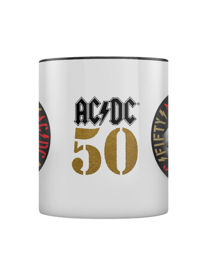 AC/DC (50th Anniversary) Black Coloured Inner Mug