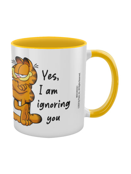 Garfield (Yes, I Am Ignoring You) Yellow Coloured Inner Mug