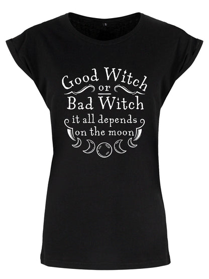 Good Witch or Bad Witch Ladies Black Premium T-Shirt