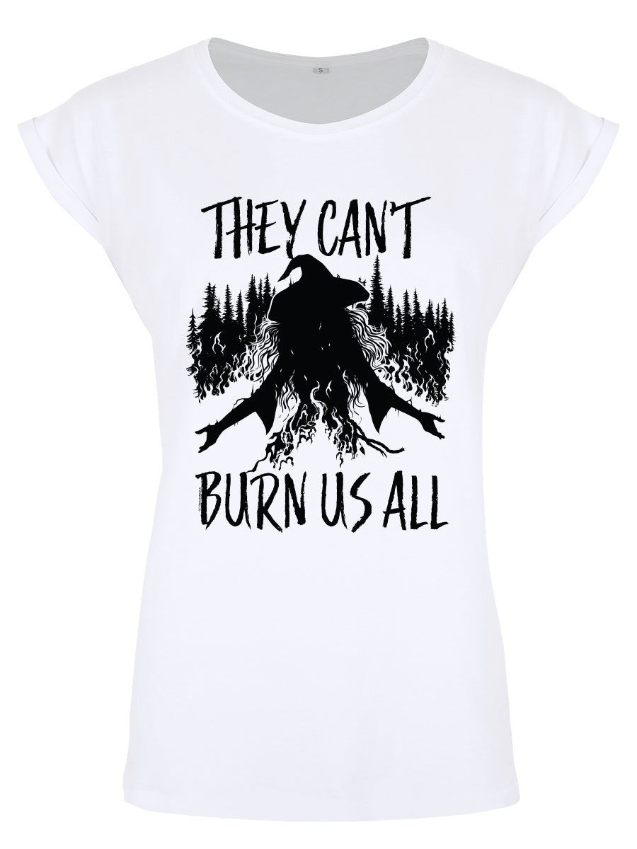 They Can't Burn Us All Ladies White Premium T-Shirt