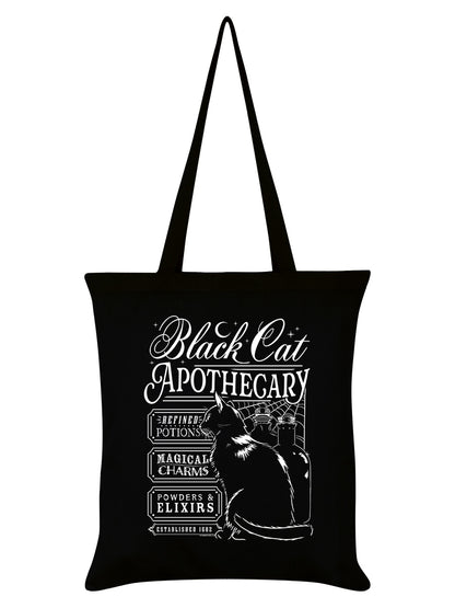 Black Cat Apothecary Black Tote Bag