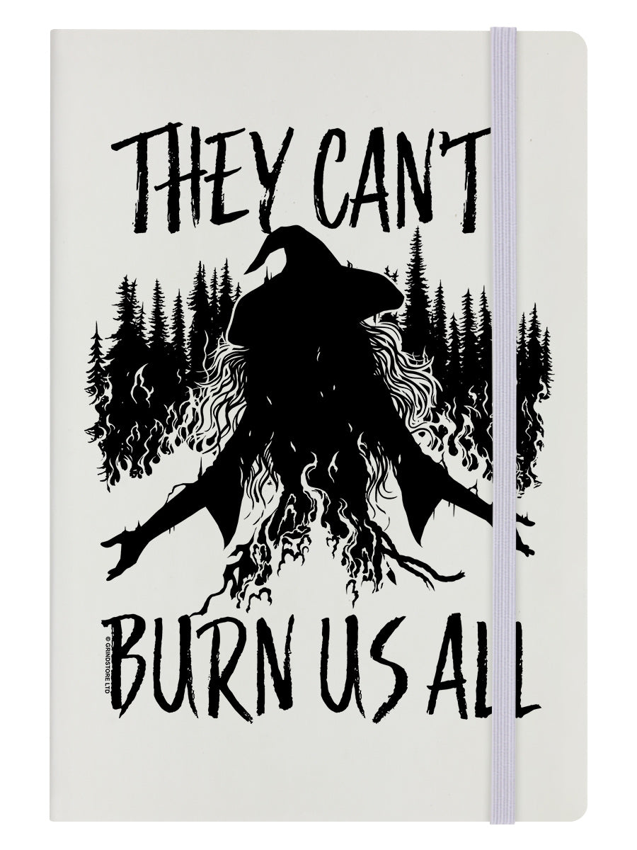 They Can't Burn Us All Cream A5 Hard Cover Notebook