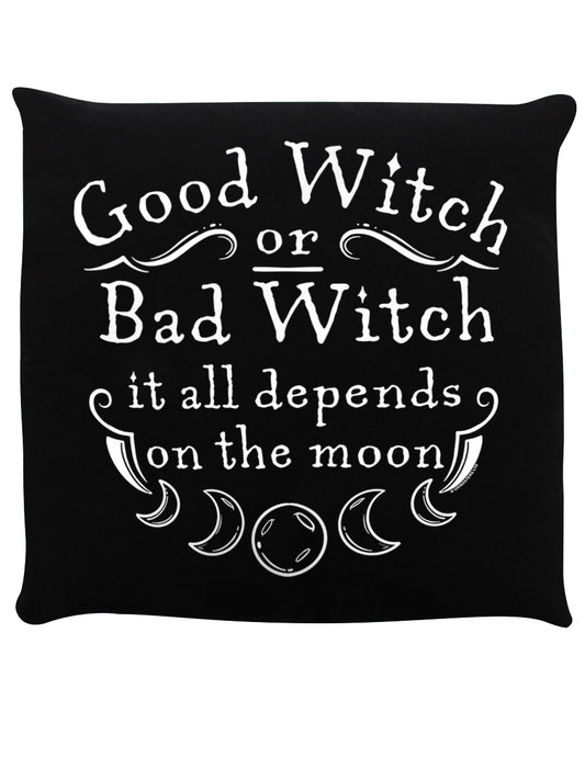 Good Witch or Bad Witch Black Cushion