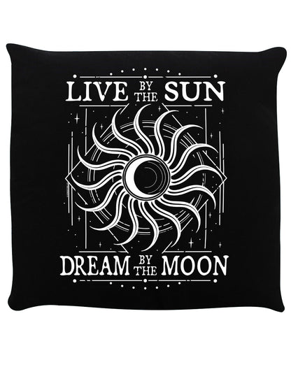 Live By The Sun Black Cushion