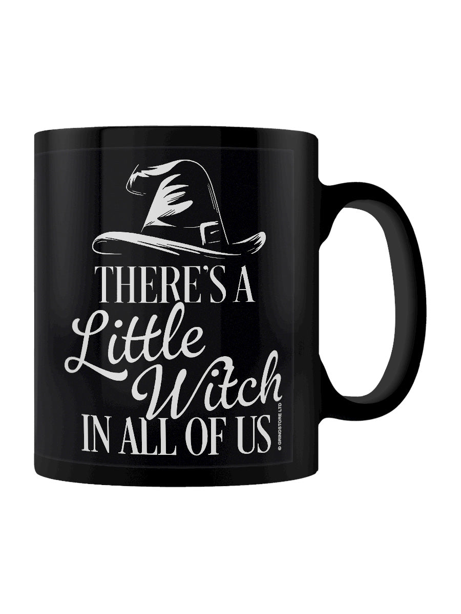 There's A Little Witch In All Of Us Black Mug