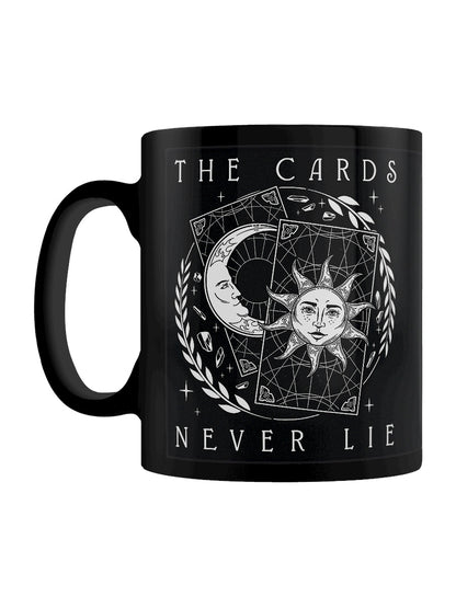 The Cards Never Lie Black Mug