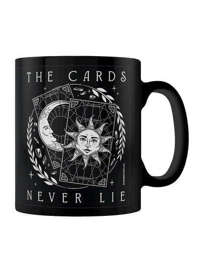 The Cards Never Lie Black Mug