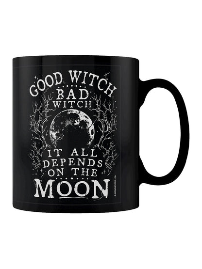 It All Depends On The Moon Black Mug