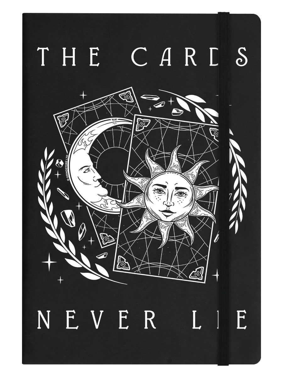 The Cards Never Lie Black A5 Hard Cover Notebook