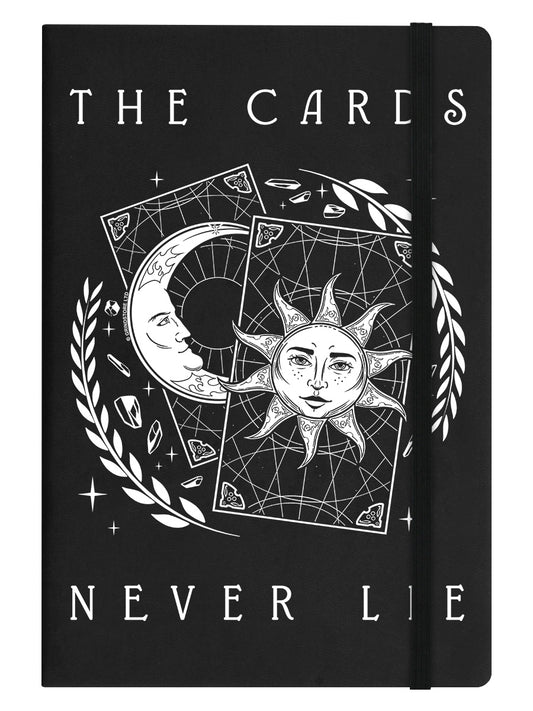 The Cards Never Lie Black A5 Hard Cover Notebook