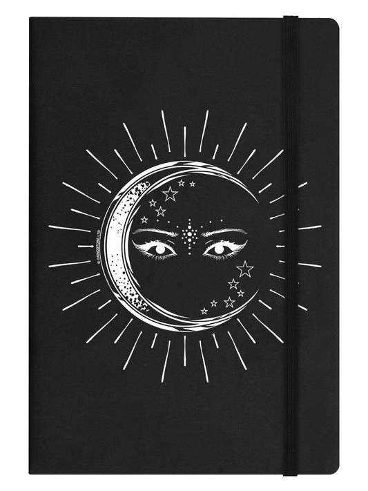 Eye of the Moon Black A5 Hard Cover Notebook