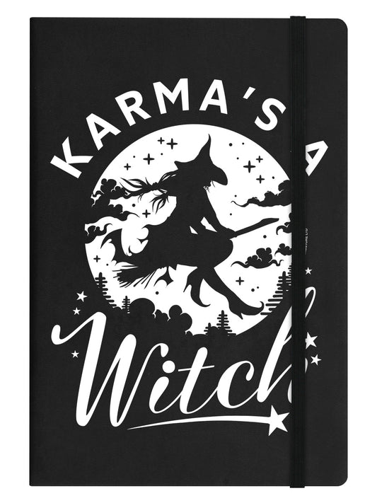 Karma's A Witch Black A5 Hard Cover Notebook