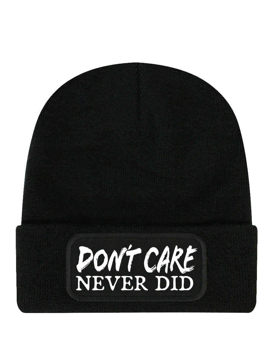 Don't Care Never Did Black Beanie