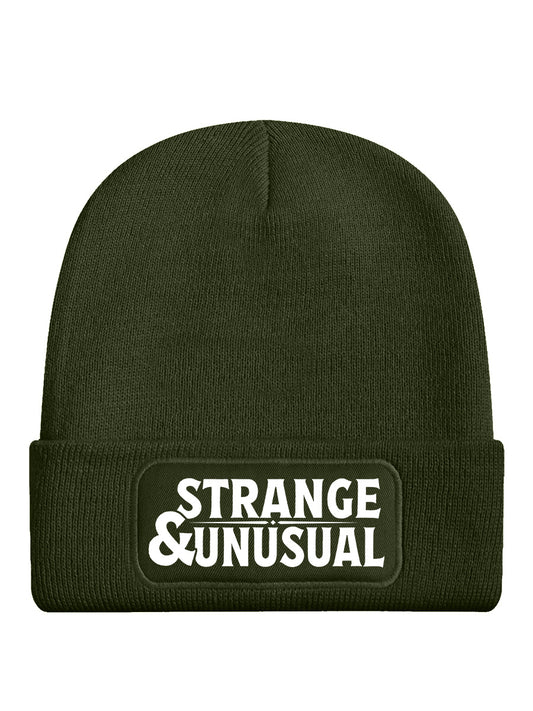 Strange & Unusual Olive Green Beanie