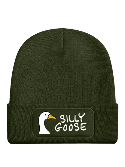 Silly Goose Olive Green Beanie