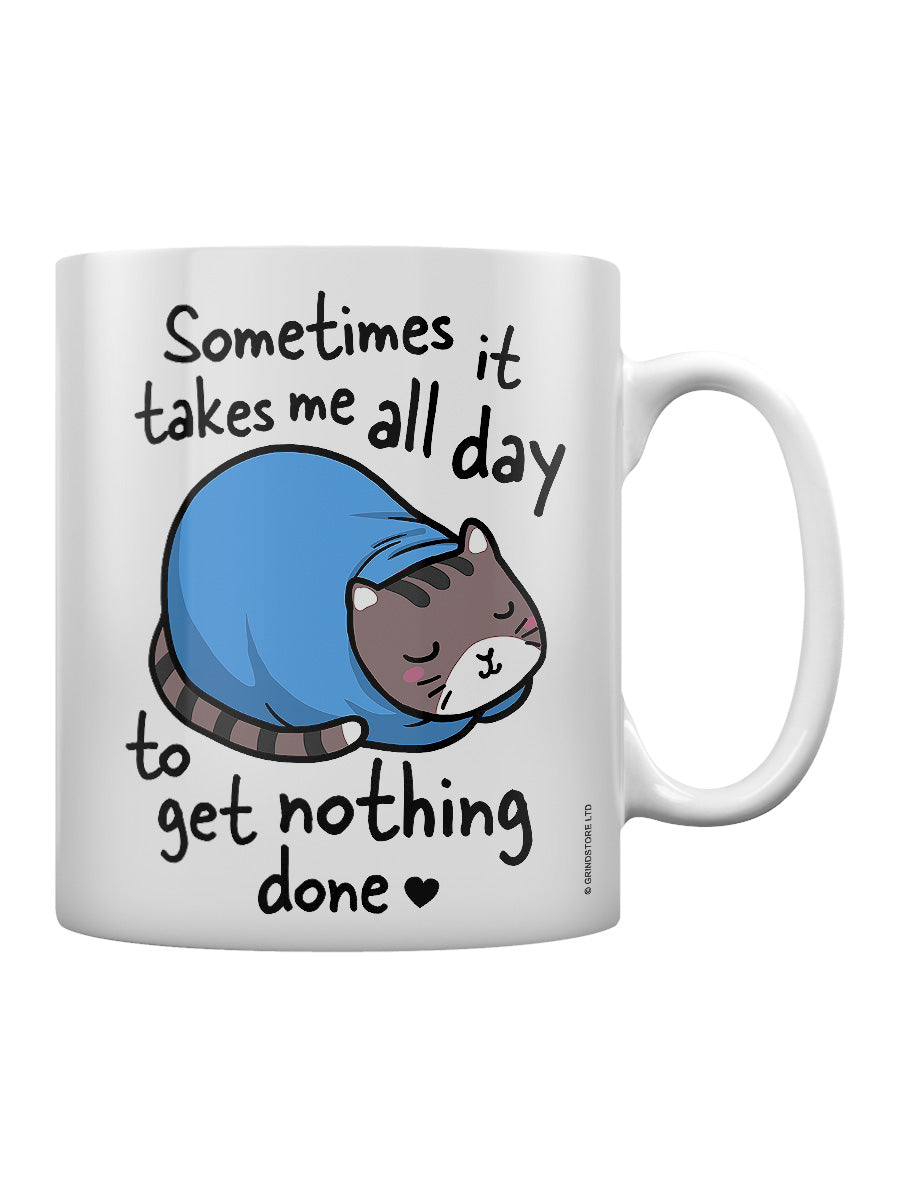 Sometimes It Takes Me All Day Cat Mug