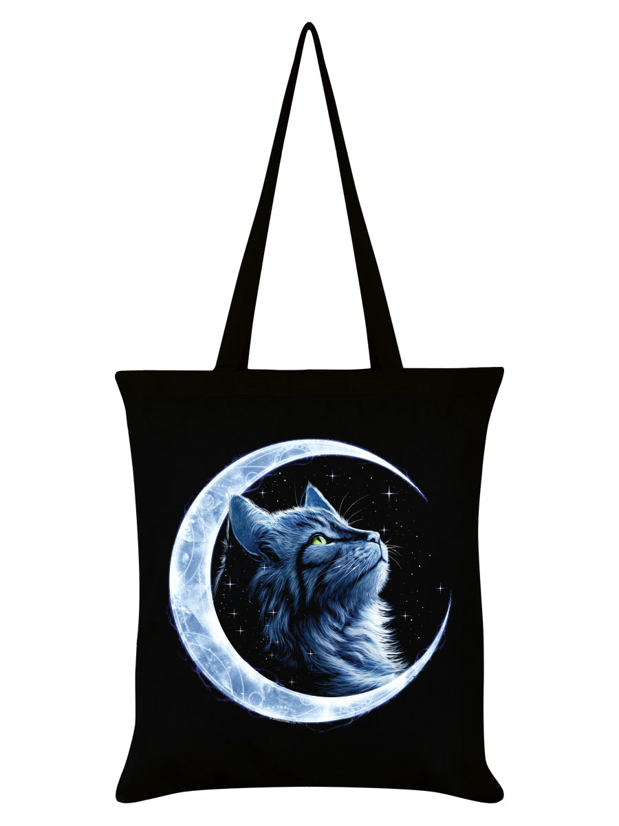 Starlight Kitten Black Tote Bag