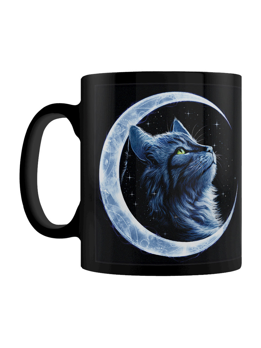 Starlight Kitten Black Mug