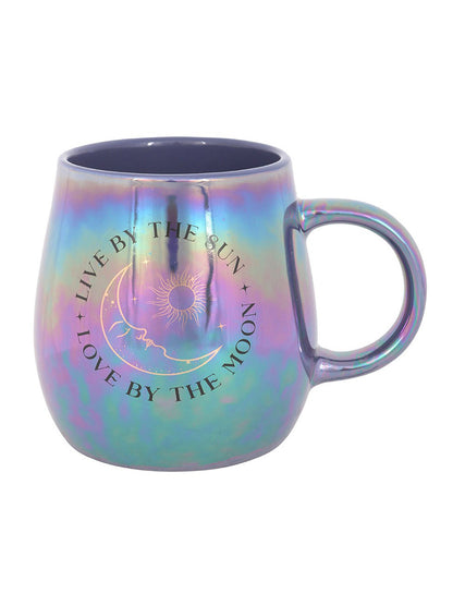 Live By The Sun, Love By The Moon Iridescent Mug