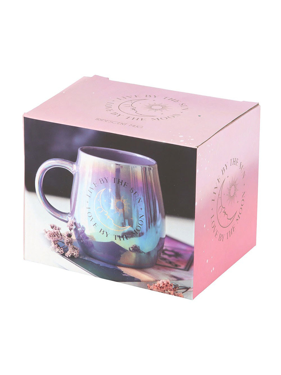 Live By The Sun, Love By The Moon Iridescent Mug