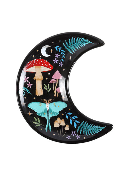 Crescent Moon Dark Forest Print Trinket Dish