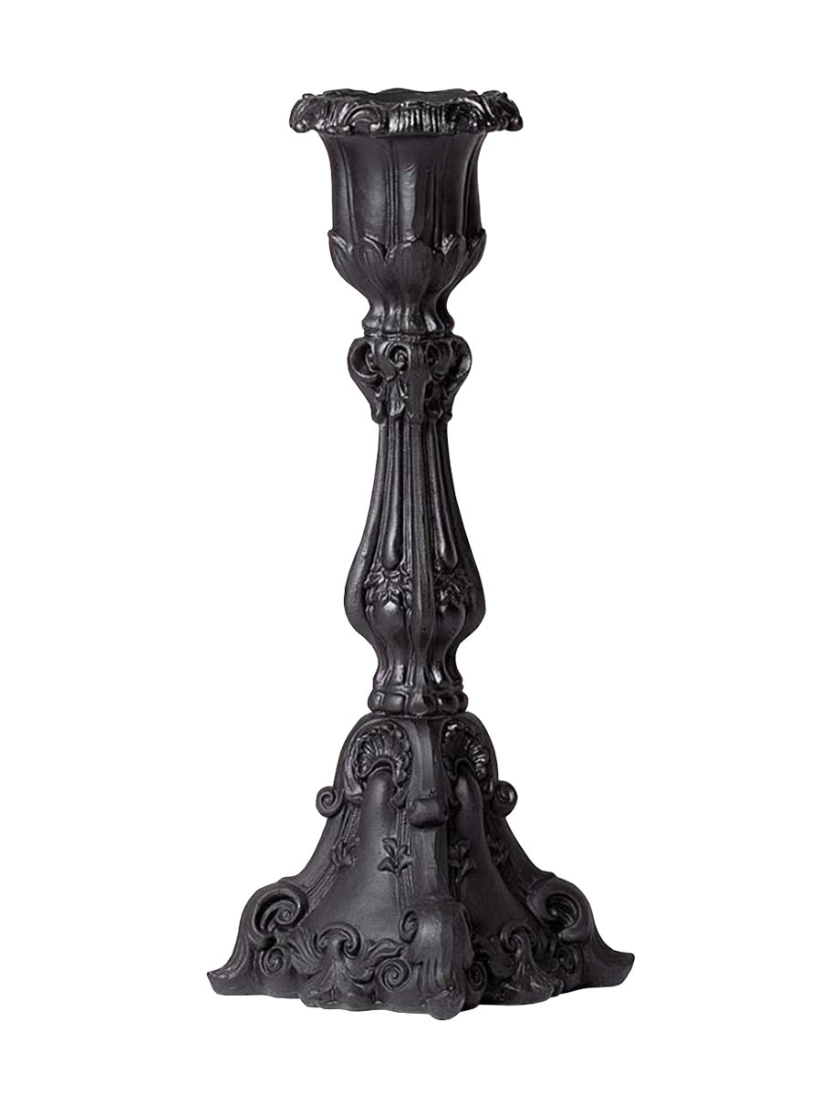 Alchemy Black Baroque Candlestick