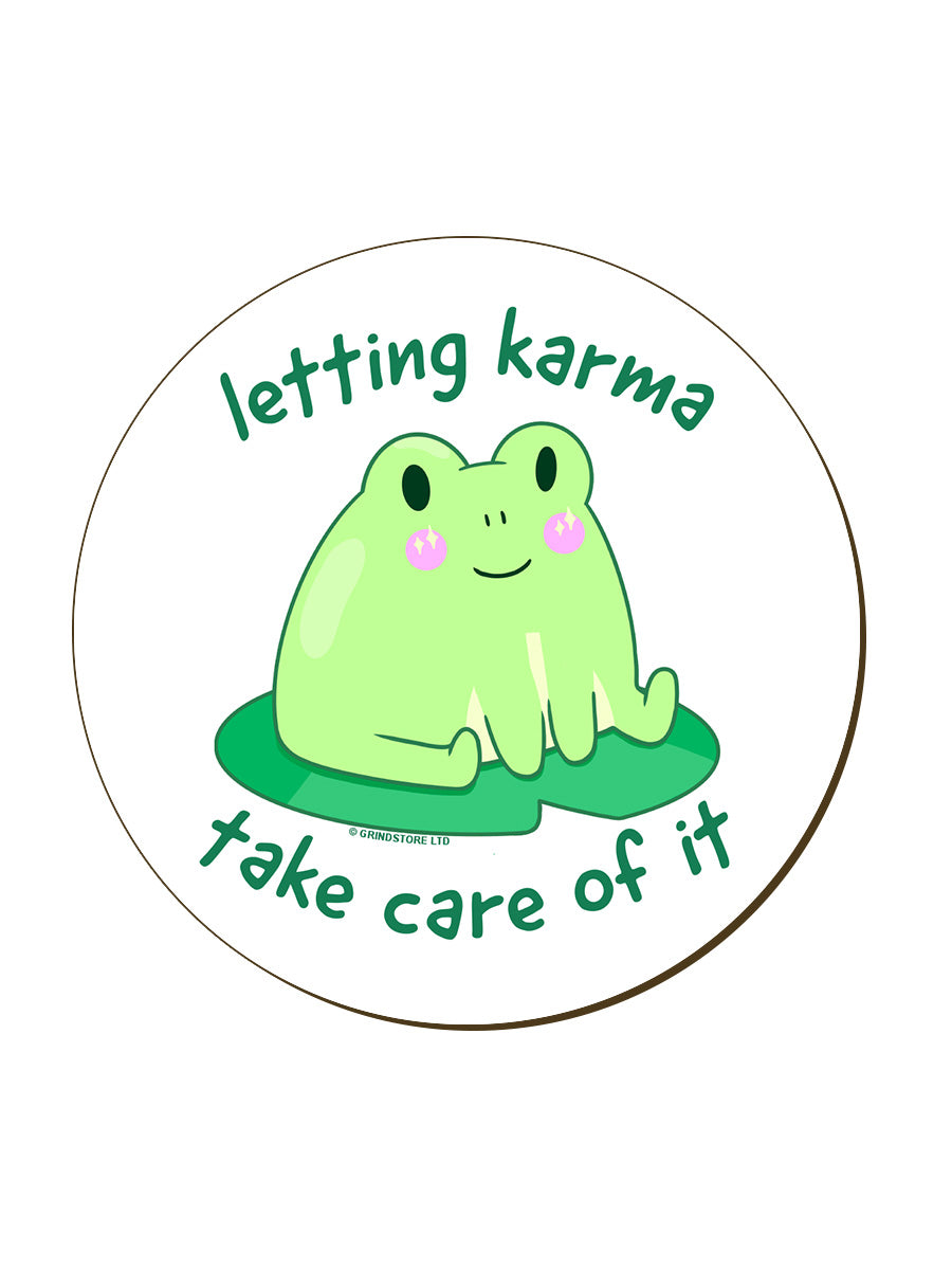 Letting Karma Take Care Of It Frog Coaster