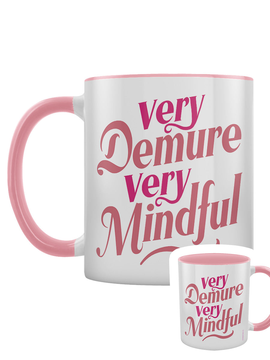 Very Demure Very Mindful Pink Inner 2-Tone Mug