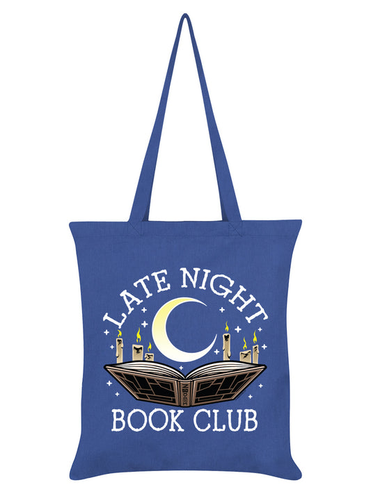 Late Night Book Club Cornflower Blue Tote Bag