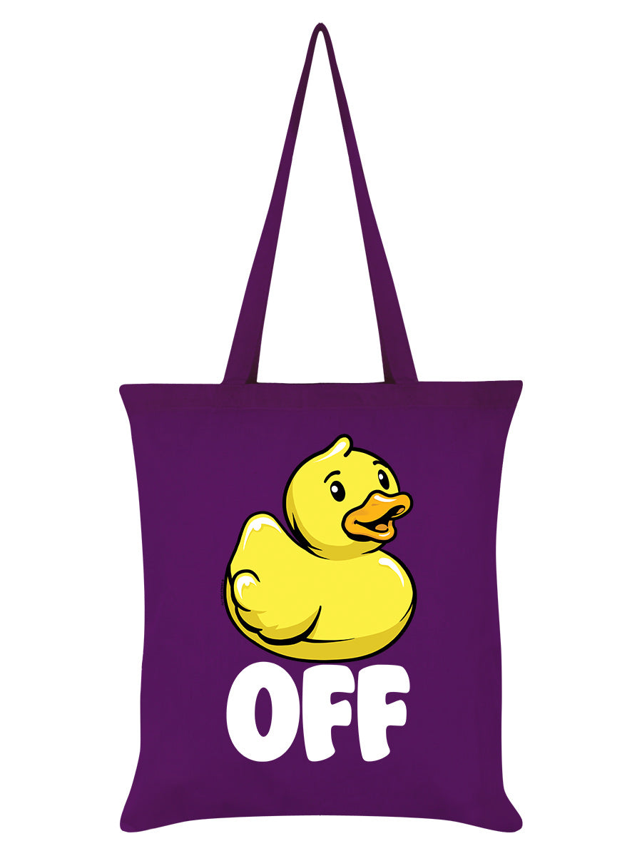 Duck Off Purple Tote Bag