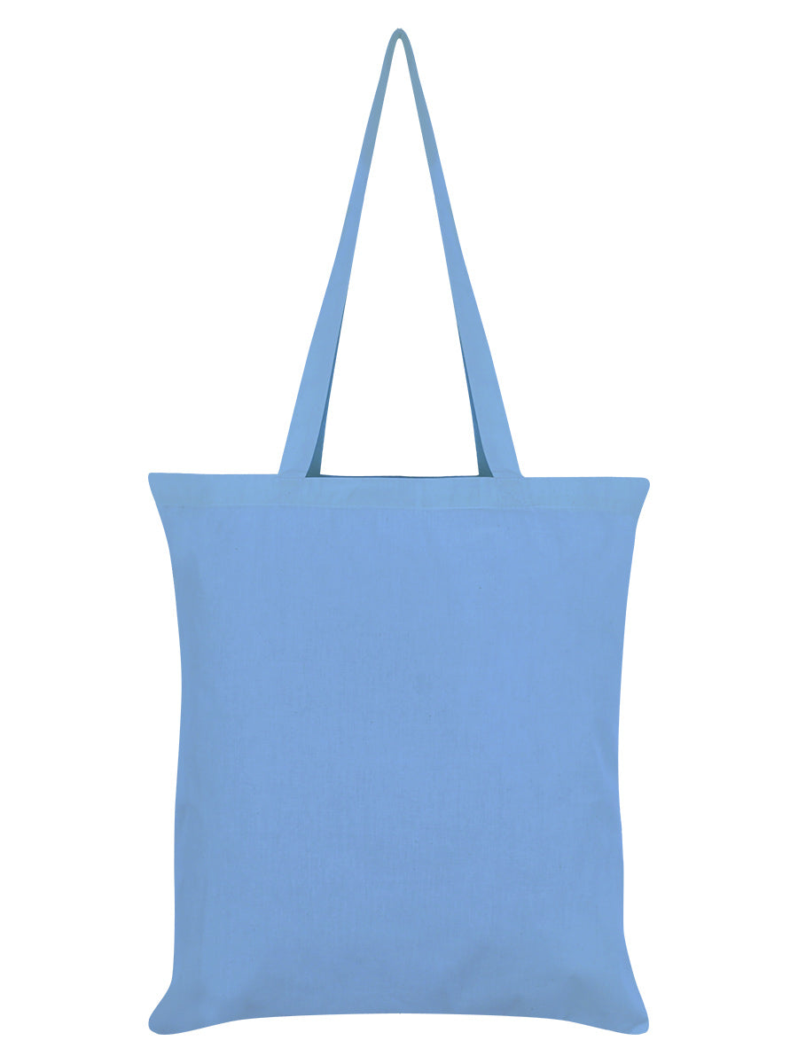 Sorry I'm Late I Was Spiralling Cat Sky Blue Tote Bag