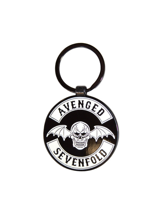 Avenged Sevenfold Deathbat Crest Keychain (Double Sided)