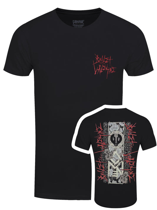 Bullet For My Valentine Floral Omen Men's Black T-Shirt