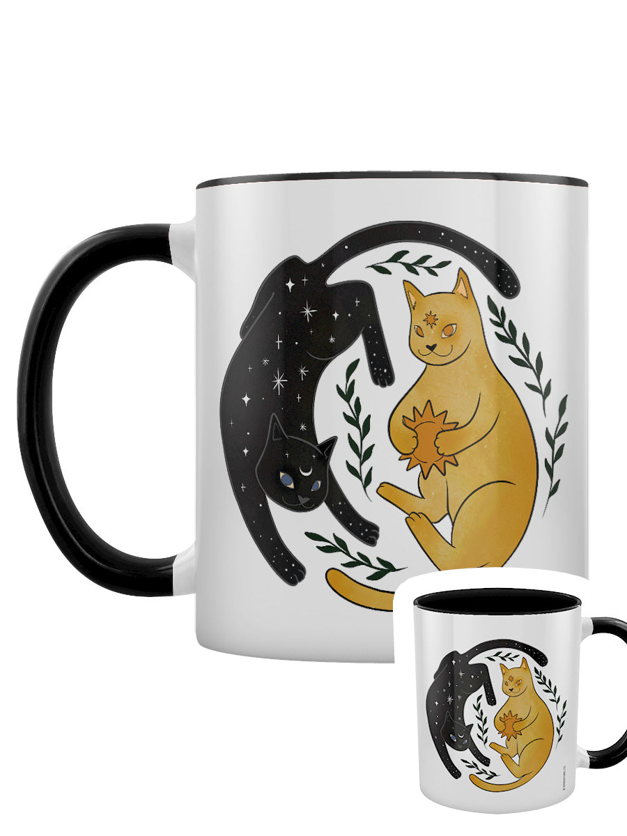 Celestial Kittens Black Inner 2-Tone Mug