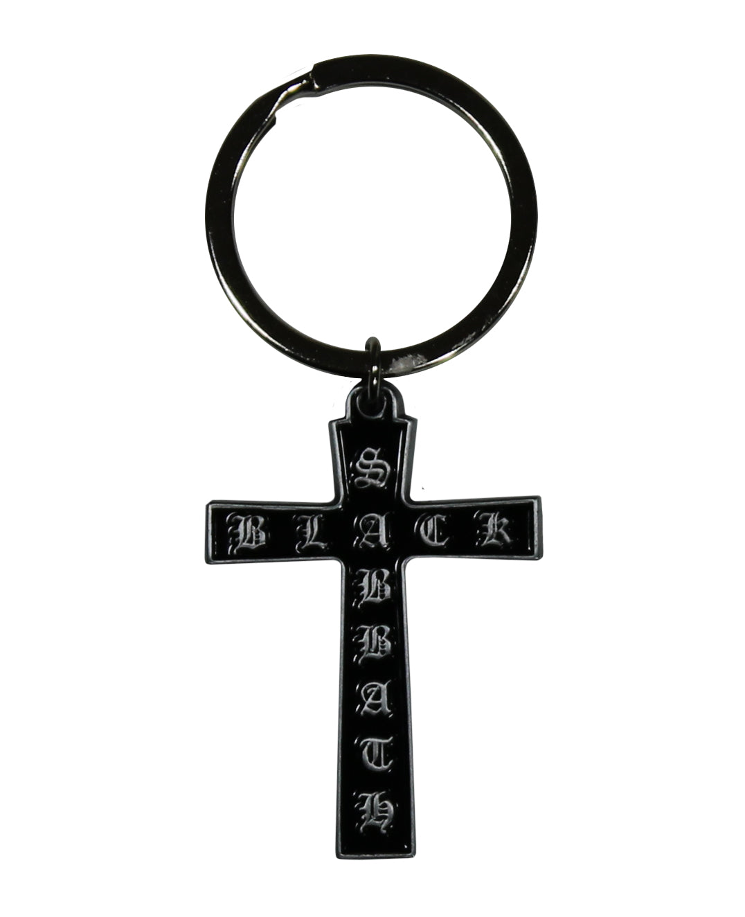 Black Sabbath Cross Metal Keyring