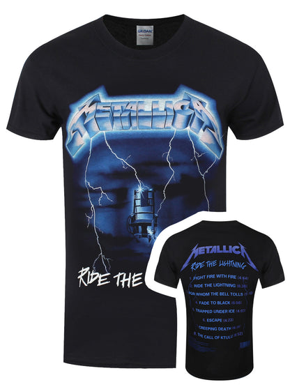 Metallica Ride The Lightning Tracks Men's Black T-Shirt – Grindstore