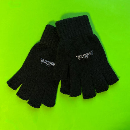 Testament Logo Fingerless Gloves