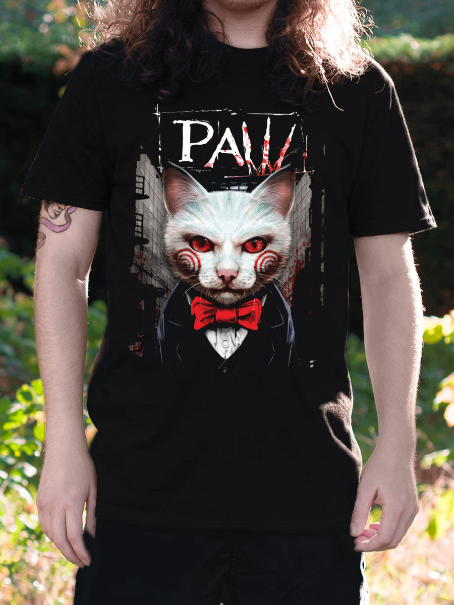 Horror Paw Men's Black T-Shirt