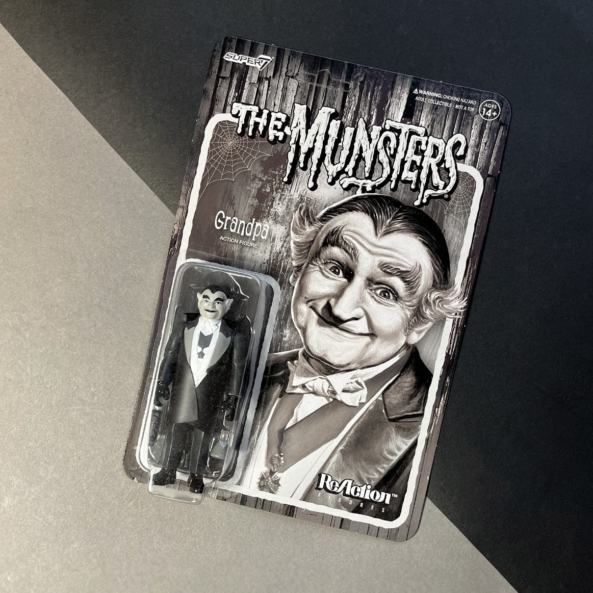 The Munsters Grandpa Grayscale ReAction Figure