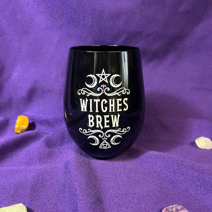 Alchemy Witches Brew Black Stemless Drinking Glass