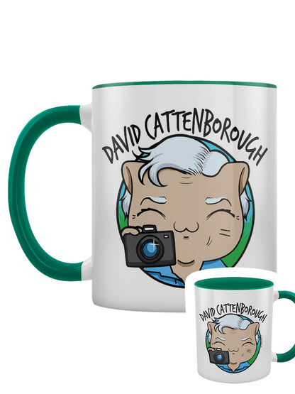 VIPets David Cattenborough Green Inner 2-Tone Mug